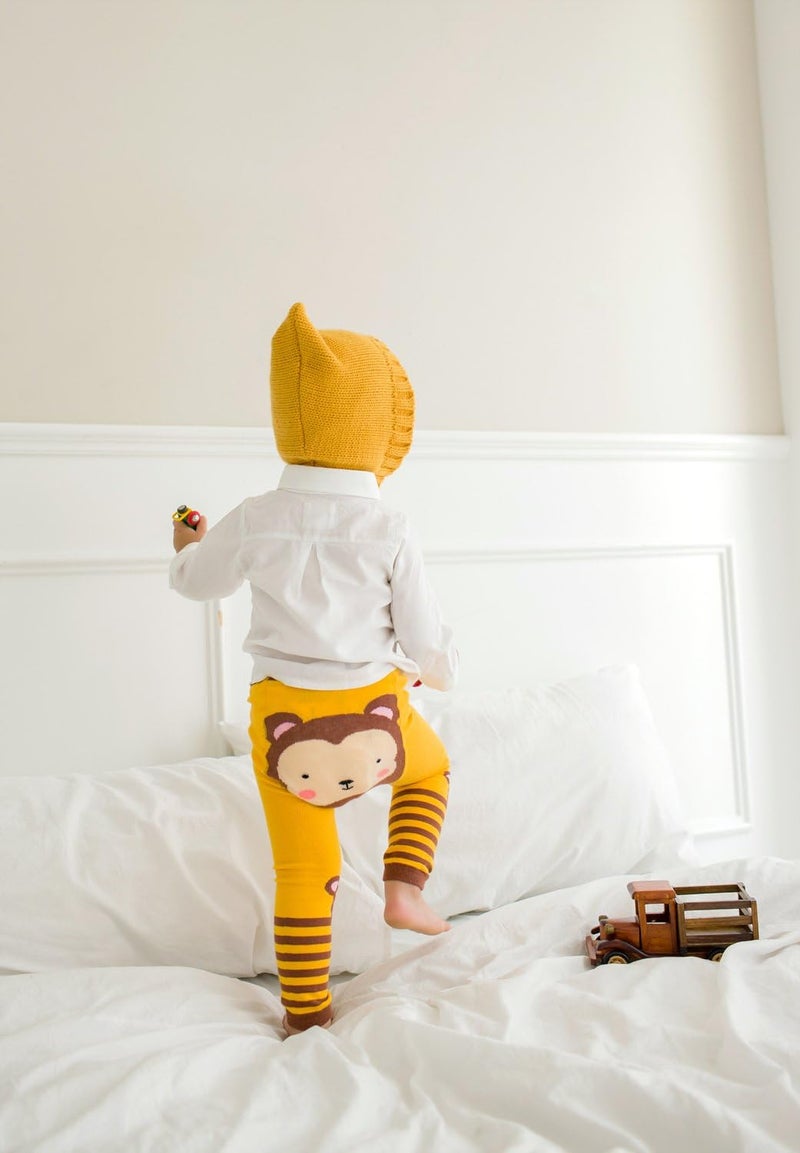 Vaenait baby 6-24Months Baby Infant Toddler Girl Boy Unisex Soft Stetchy Funny Leggings Tights Pants Multi Pack - Image 3